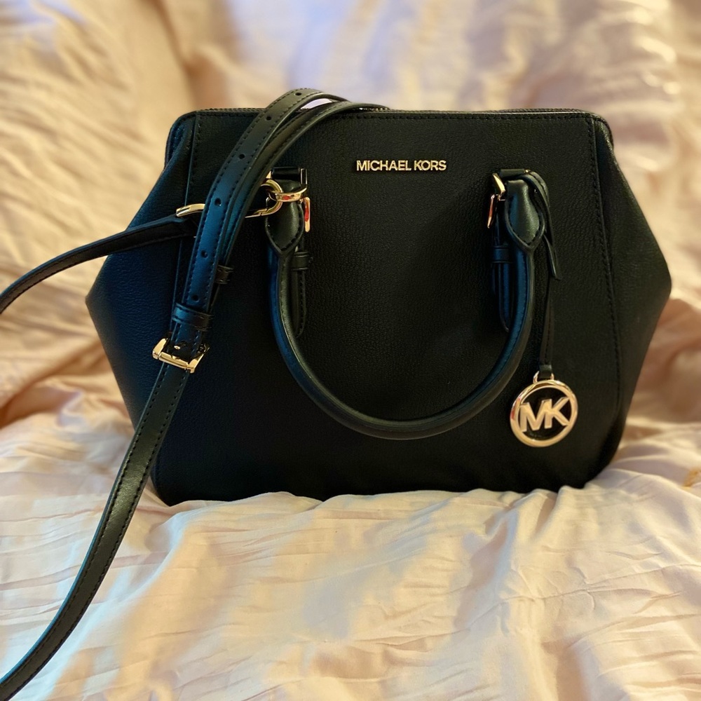Michael Kors Charolette Large Leather Satchel